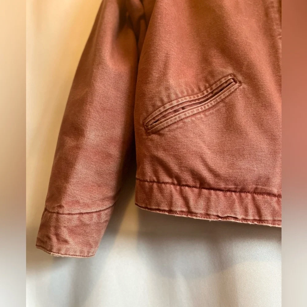 Vintage Carhartt Detroit Jacket Women’s Large/Reg Rose Rare Color WJ097 VRS - Picture 5 of 16
